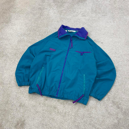 Blue Columbia technical jacket M women's y2k style lightweight windbreaker autumn