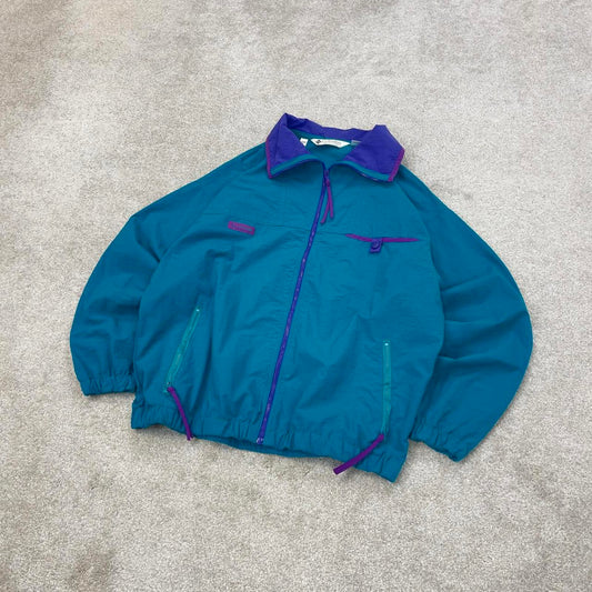 Blue Columbia technical jacket M women's y2k style lightweight windbreaker autumn