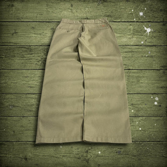 Y2K Dickies 874 work pants khaki original fit straight leg chino skater style trousers
