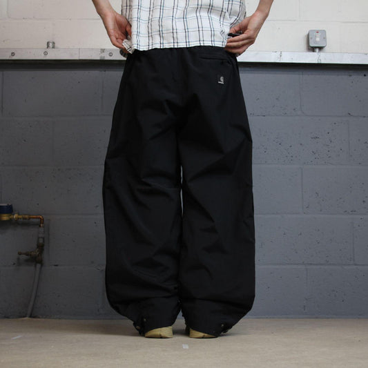 Carhartt baggy waterproof trousers wide leg black rain pants