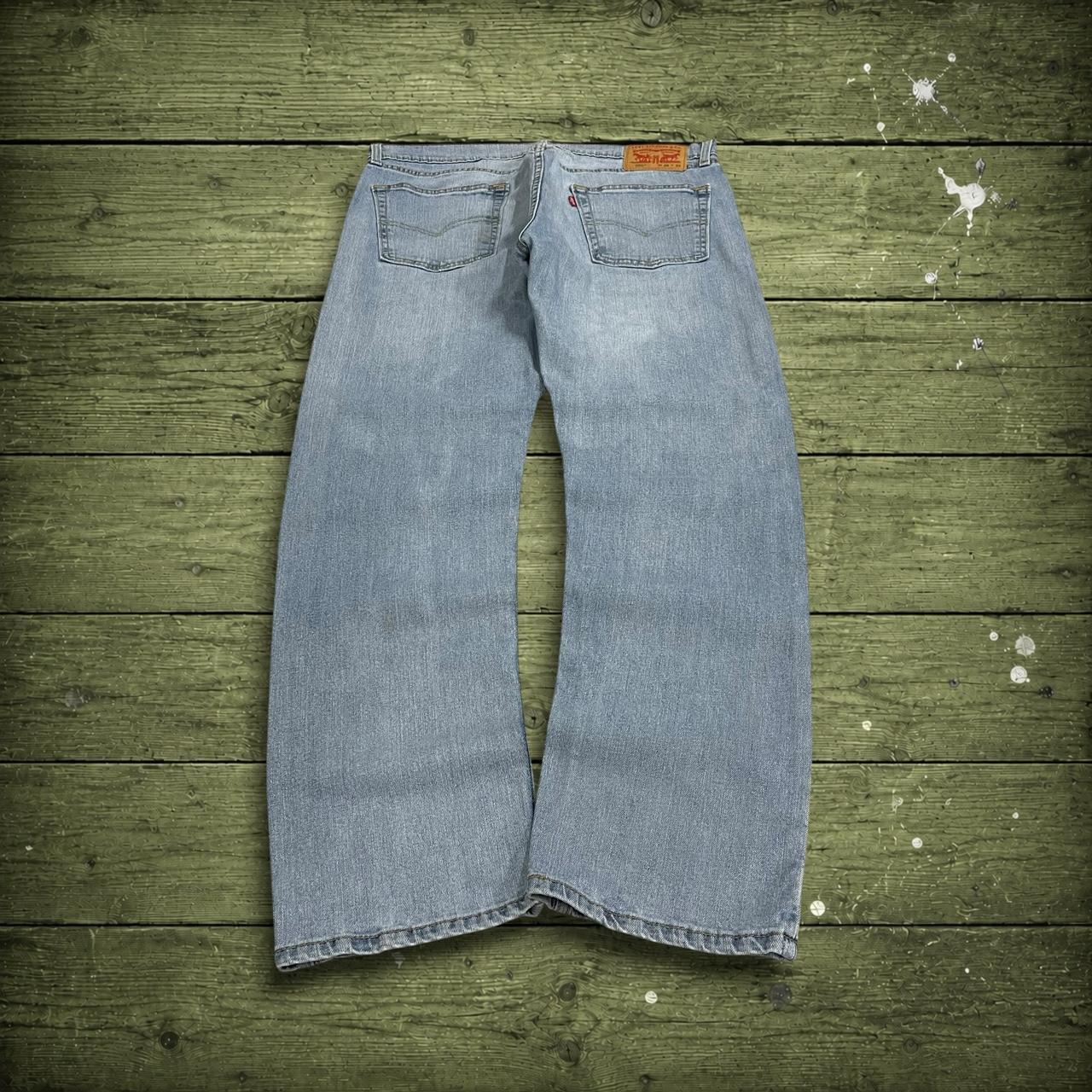 Y2K Levi’s 505 jeans W36L32 washed blue Straight fit 5 pocket belt loops red tab logo