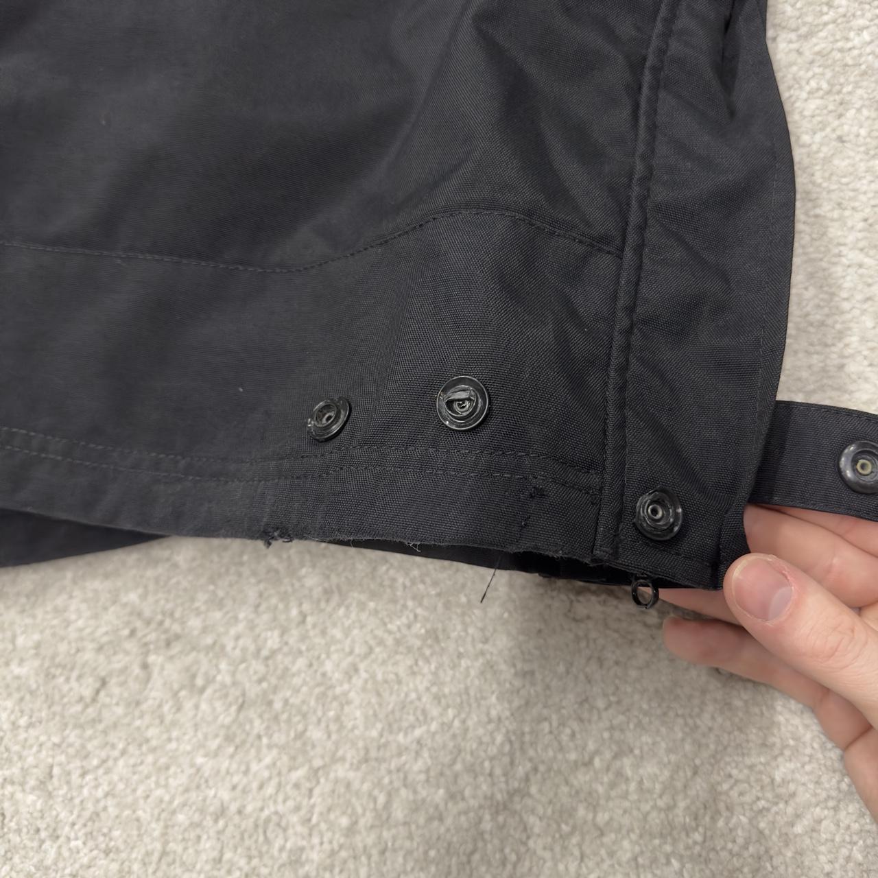 Carhartt baggy waterproof trousers black Wide leg mesh lined waterproof technical pants