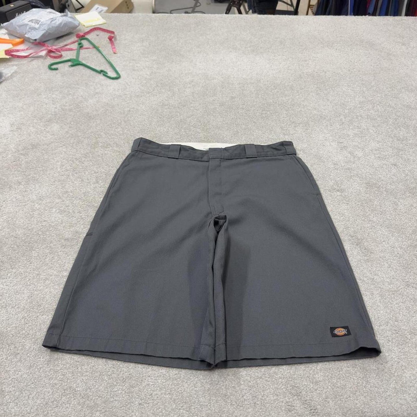 Dickies baggy Y2K carpenter shorts skater style grey Loose chino long leg style summer festival