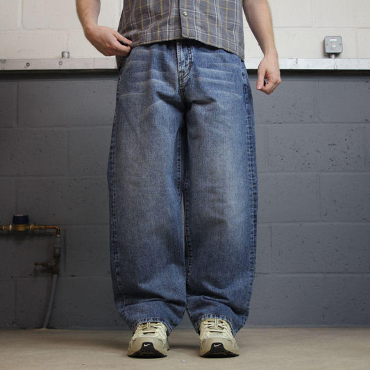 Y2K Sean John baggy jeans blue denim W36L30 Garvey loose fit surf style pants