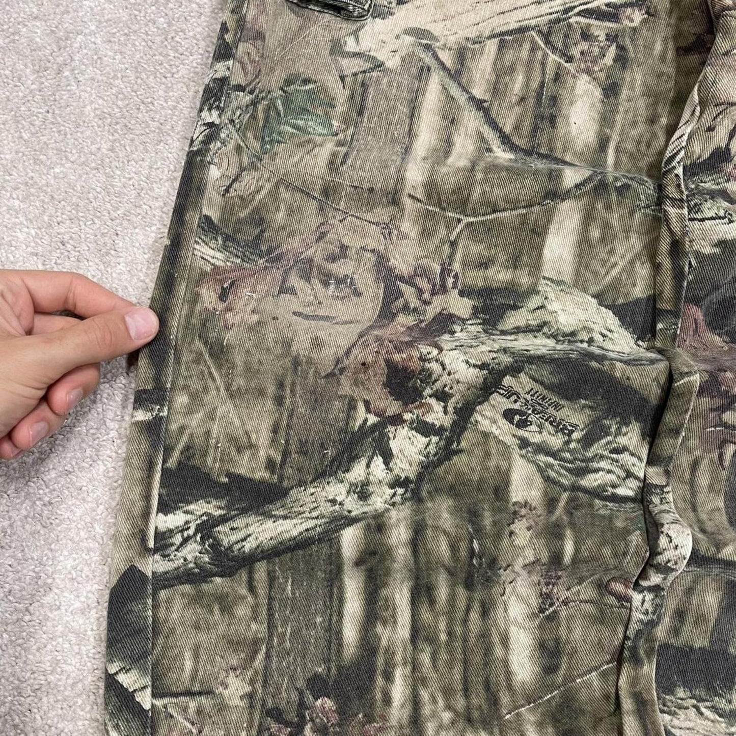 Mossy Oak baggy camo cargo pants green Break Up tree camouflage cargos