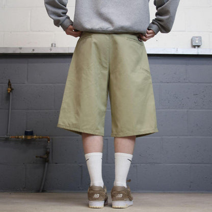 Dickies baggy Y2k W36 carpenter shorts khaki Twill style chino skater shorts long wide leg festival