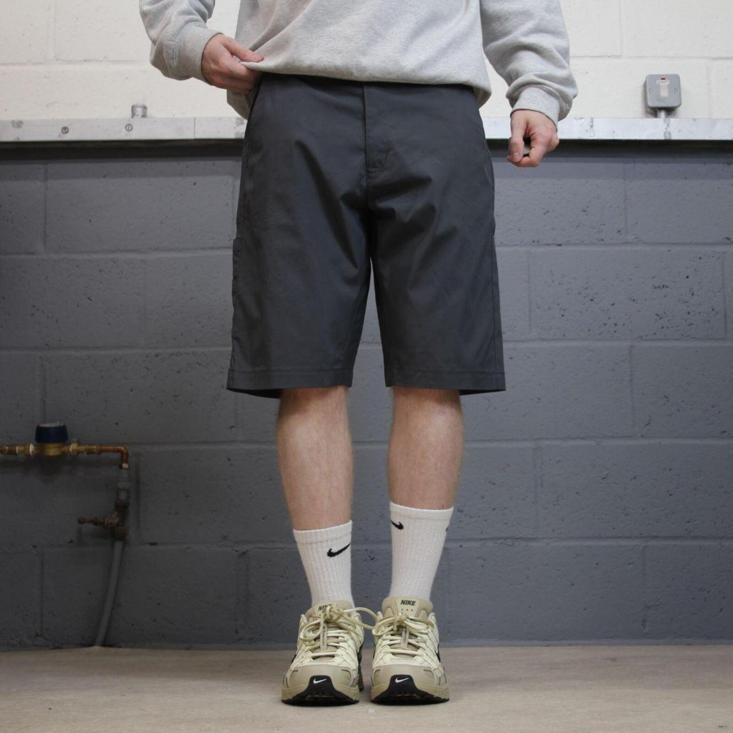 Dickies carpenter shorts grey Regular fit chino skater style summer shorts