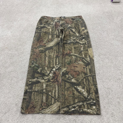Vintage mossy oak realtree style camo pants khaki Loose straight leg tree camouflage trousers