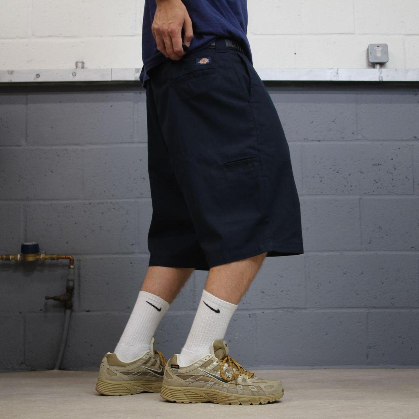 Dickies carpenter chino shorts navy Chino style skater shorts loose leg festival