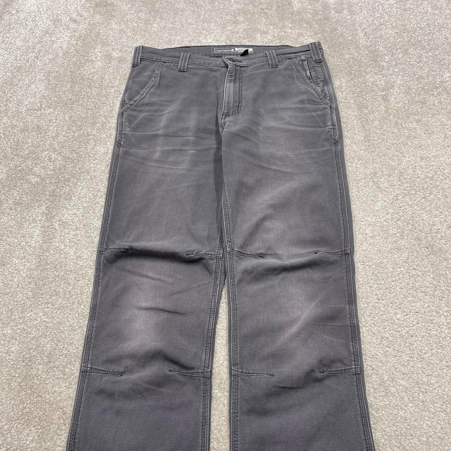 Y2K Carhartt jeans straight fit grey Slim skate style workwear pants