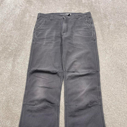 Y2K Carhartt jeans straight fit grey Slim skate style workwear pants
