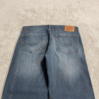 Levi's 505 straight fit jeans y2k blue Regular straight leg denim pants red tab logo