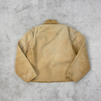Vintage tan brown Carhartt Detroit jacket Large cropped traditional 1990 6BLJ