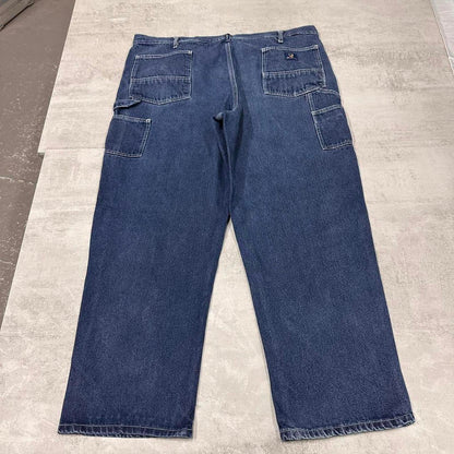 Denim carpenter skate jeans W42L29 loose Blue Real Work Wear cargo pants