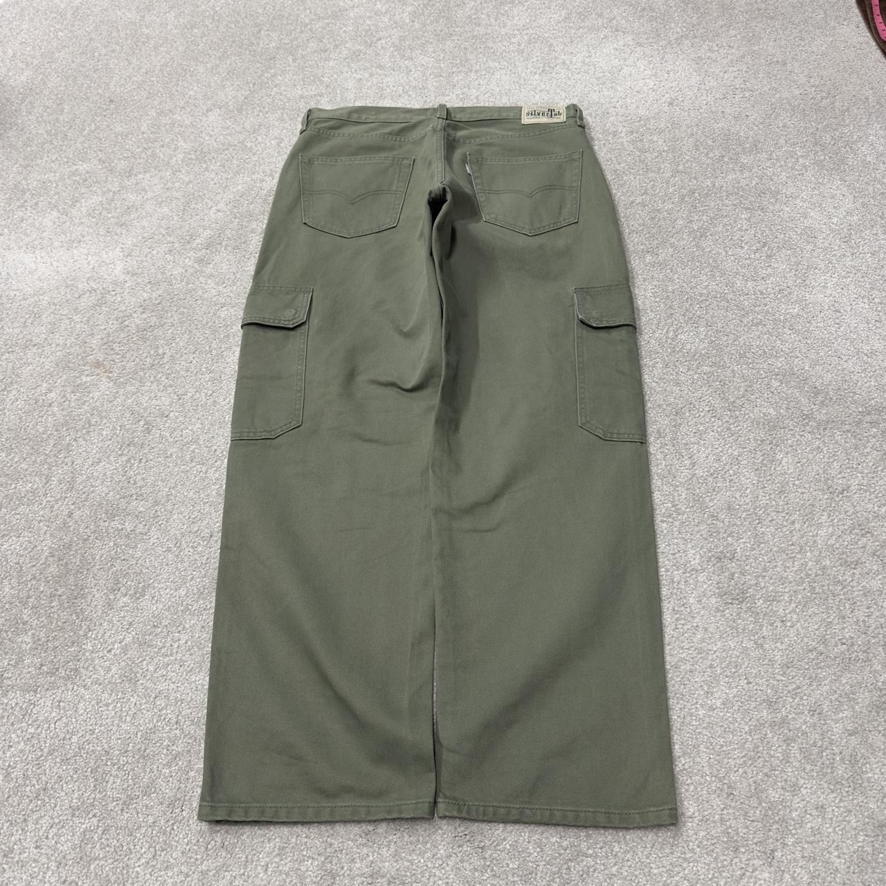 Levi’s Silvertab cargo jeans y2k W32L30 green Loose fit skater workwear pant