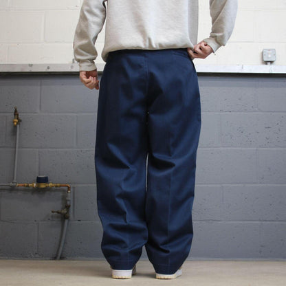 Vintage Dickies work pants loose fit navy Twill chino skate style trousers wide leg
