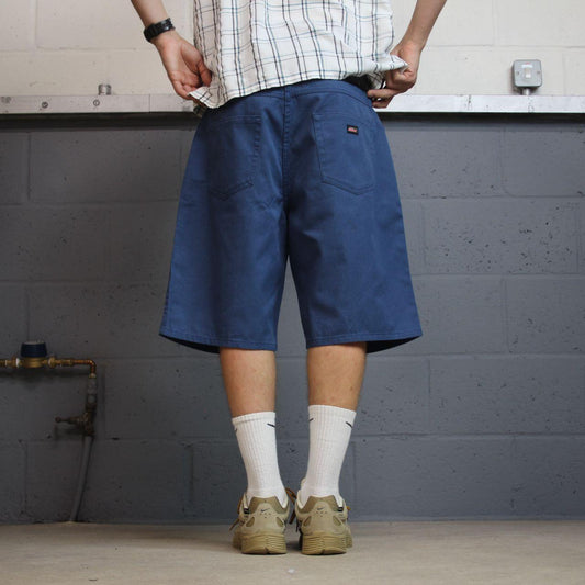 Dickies baggy chino shorts y2k blue Loose skate style summer festival shorts