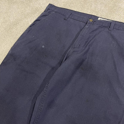 Carhartt baggy cargo pants wide leg navy Loose skate style carpenter work pants