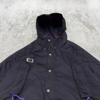 Y2k Columbia technical windbreaker jacket XL Tall men's y2k style hooded adjustable tech autumn