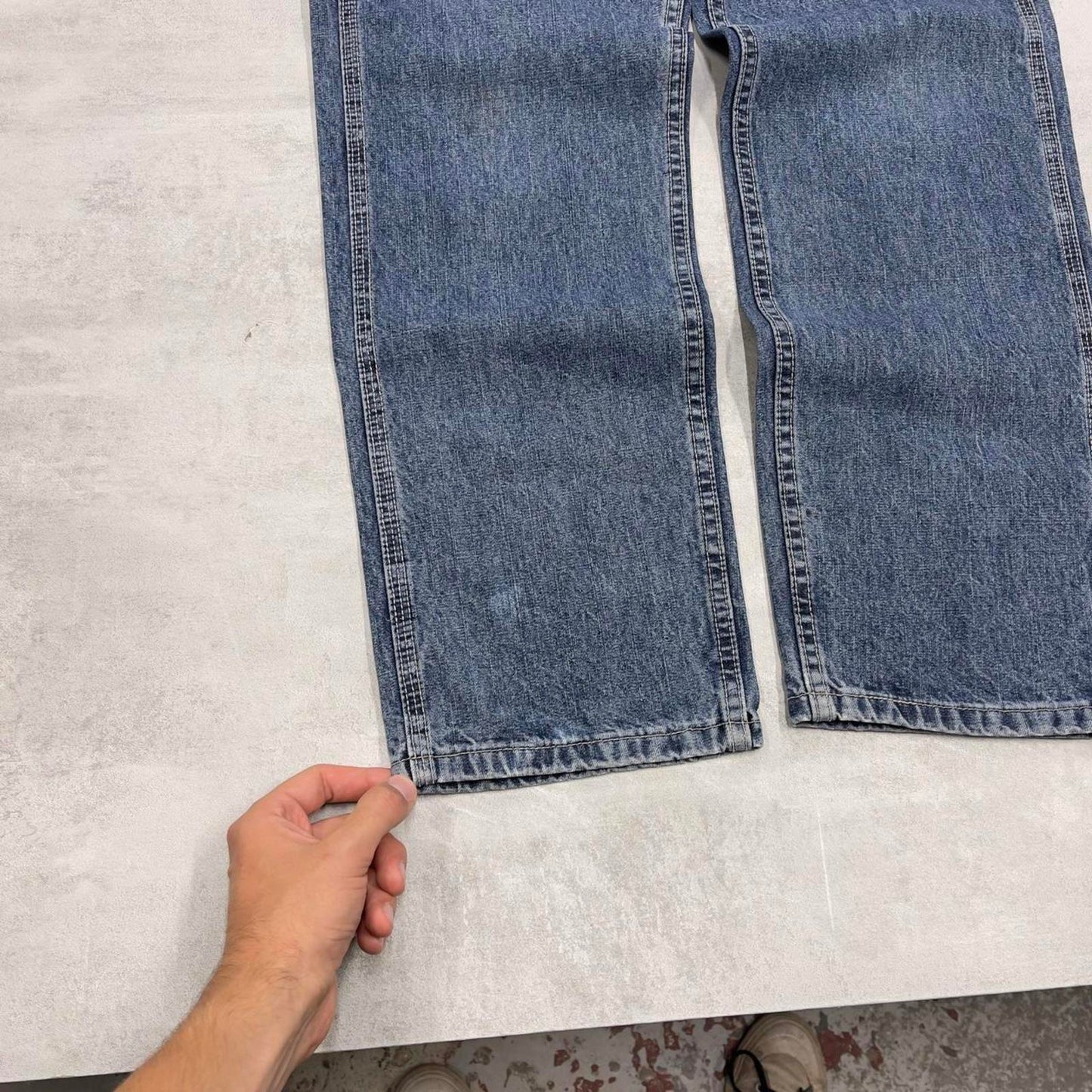 Baggy Lee carpenter jeans W31L33 blue denim loose y2k style cargo trousers