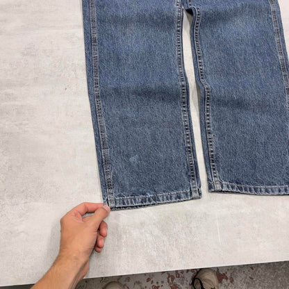 Baggy Lee carpenter jeans W31L33 blue denim loose y2k style cargo trousers