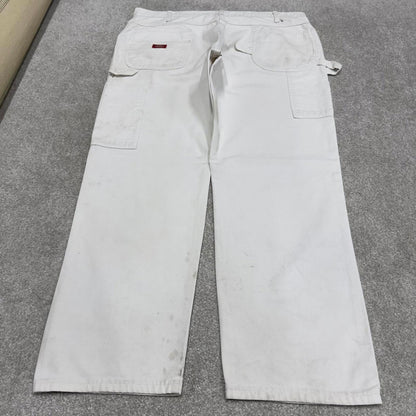 Dickies carpenter pants white painters cargos W40L30 90s skater style workwear cargo pants