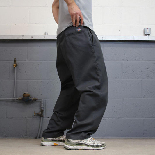 Dickies Pants W40L29 grey loose twill chino 90s style skater pants