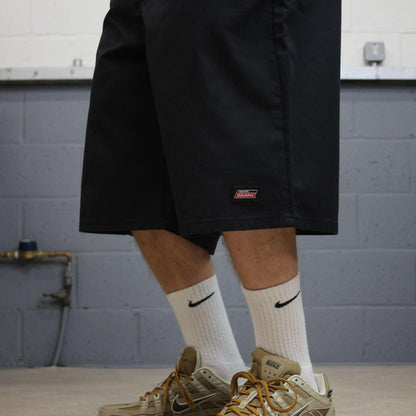 Dickies baggy chino shorts carpenter black Chino style skater shorts long wide leg festival