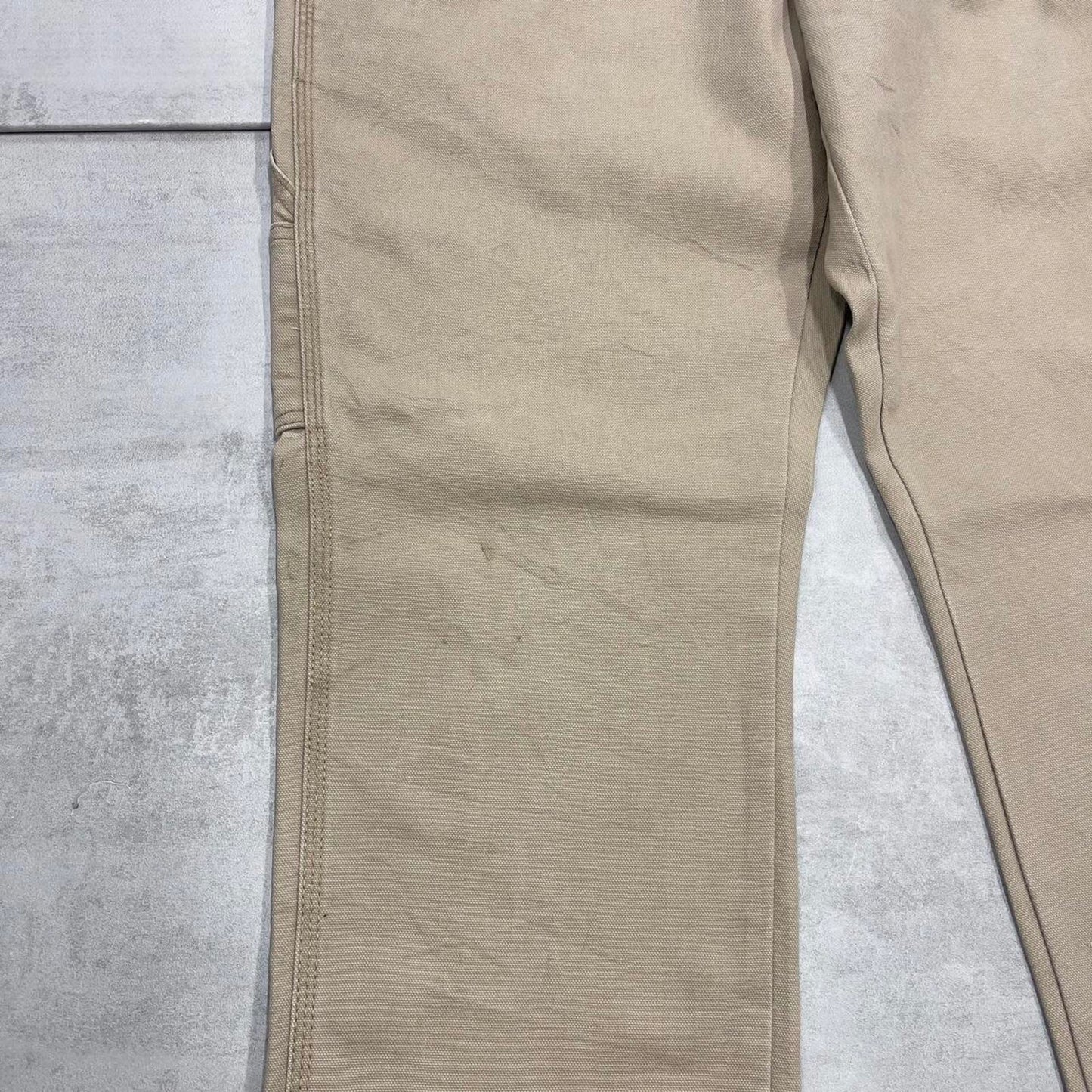 Berkley Jensen carpenter jeans W38L30 beige grey loose skater style cargos