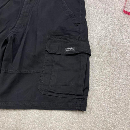 Y2k baggy Wrangler cargo shorts skater style black Loose chino summer festival shorts