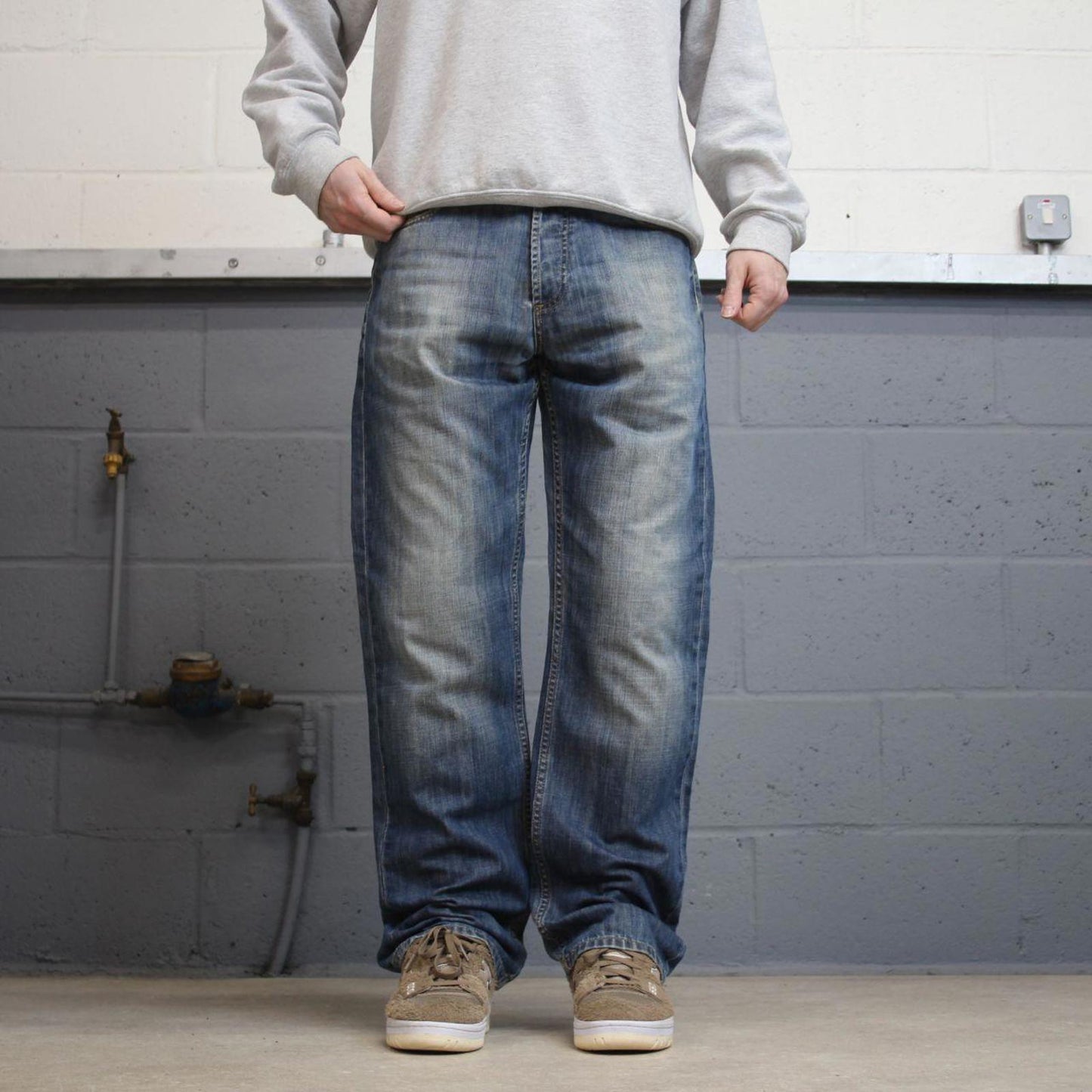 00s Carhartt jeans 90s skater style W32L32 blue denim 5 pocket workwear jeans