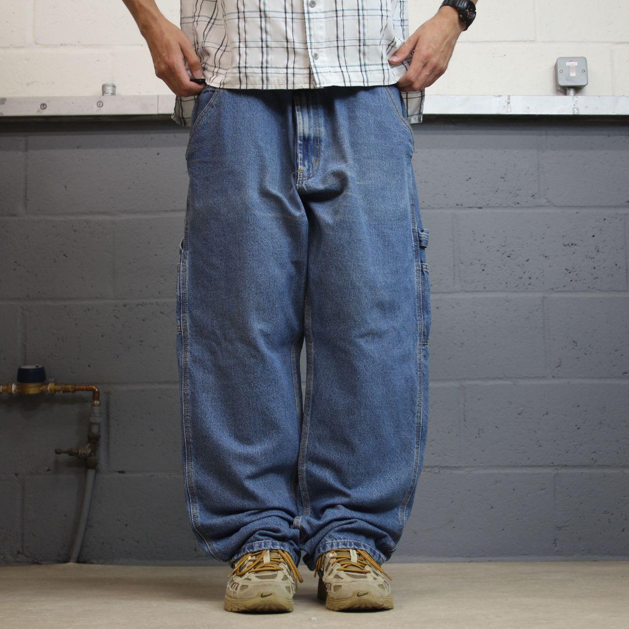 Denim carpenter jeans y2k W40L32 blue Loose straight leg skater style work cargos