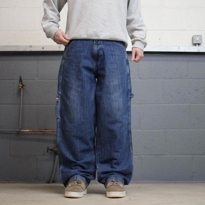 Vintage baggy Paco carpenter jeans 90s skater style W34L31 blue loose denim cargos