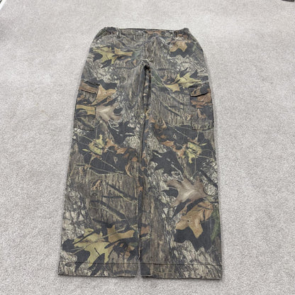 Vintage camo cargo utility pants Y2K khaki mossy oak camouflage pattern hunting trousers