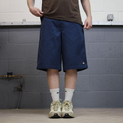 Dickies carpenter shorts long leg navy Twill chino skater style shorts loose long leg
