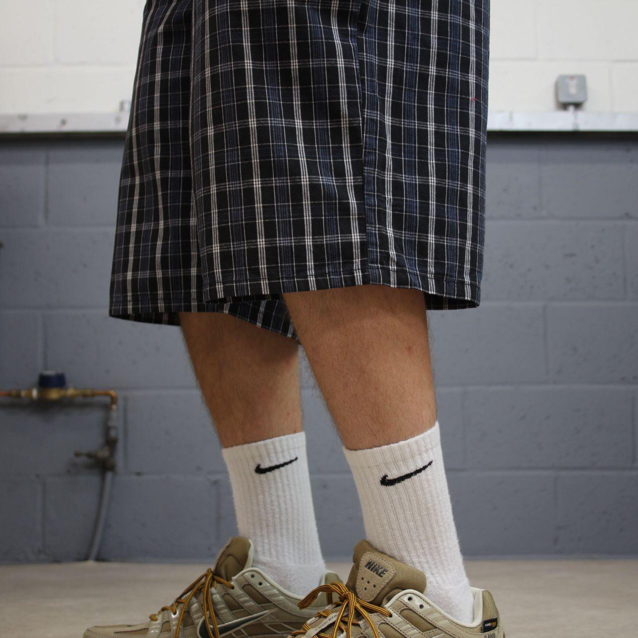 Dickies checkered chino shorts carpenter navy black Chino skater / surf shorts loose fit festival