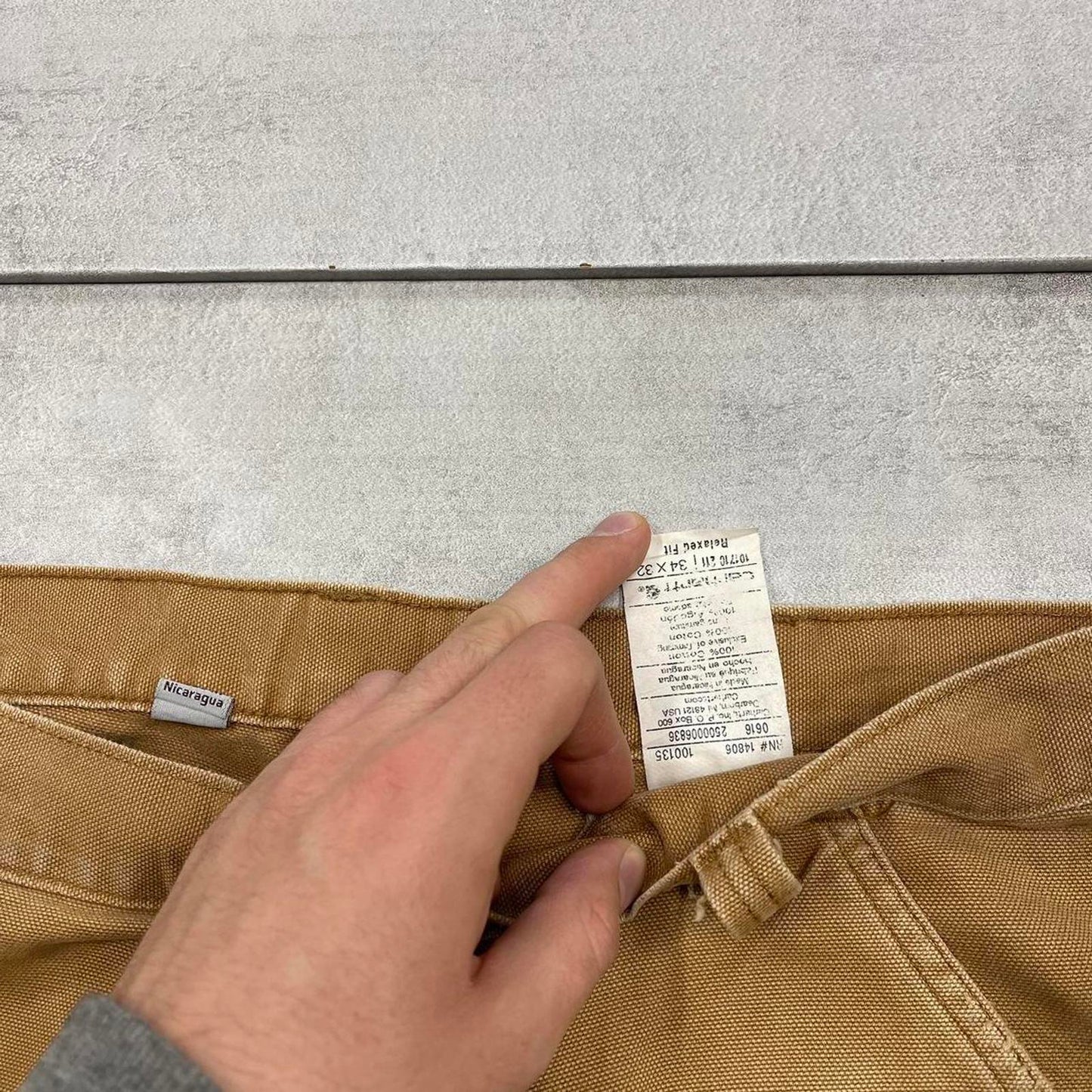 Tan Carhartt Carpenter Jeans W36L32