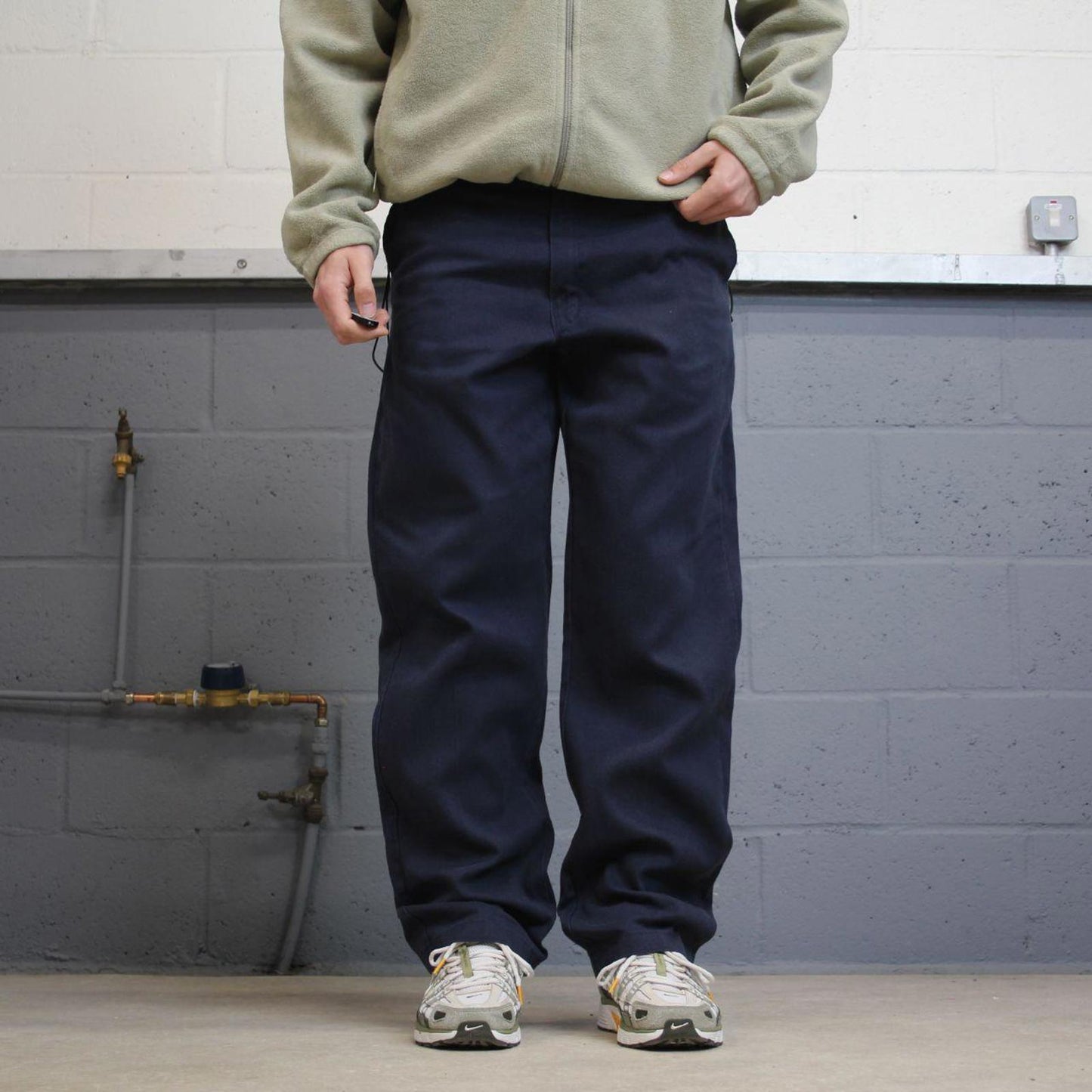 Y2K Dickies 874 work pants faded navy Loose flex chino style skate trousers