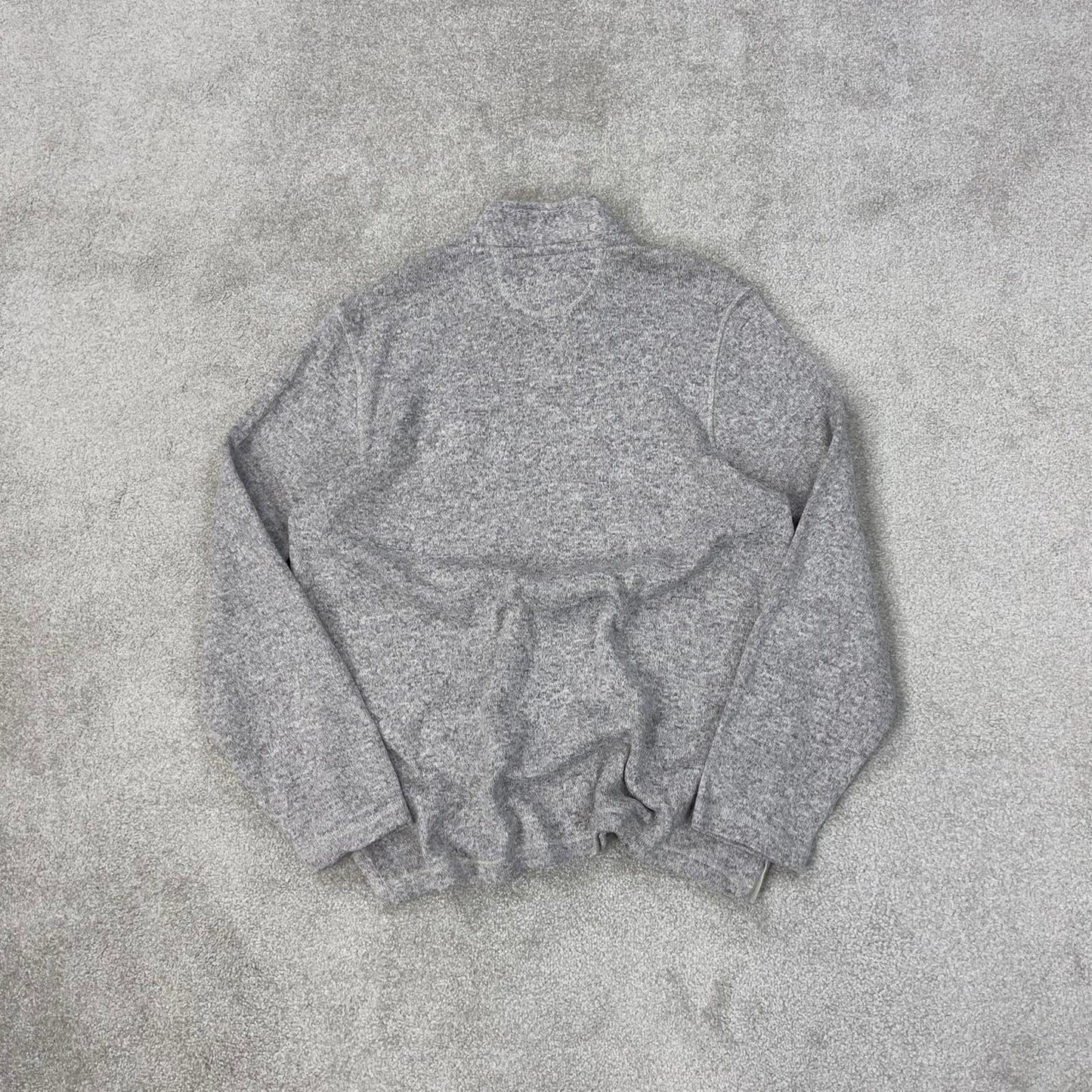 Y2K Adidas NHL fleece Large grey knit style pullover 1/4 zip embroidered logo