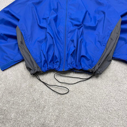00s Columbia technical windbreaker jacket XL men's y2k style blue hooded lightweight autumn