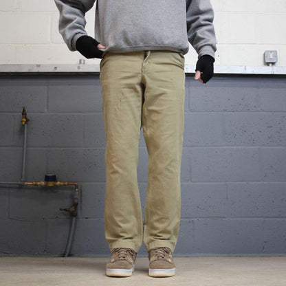 Carhartt carpenter jeans skate pants W32L32 beige canvas 90s skater style loose cargo pants