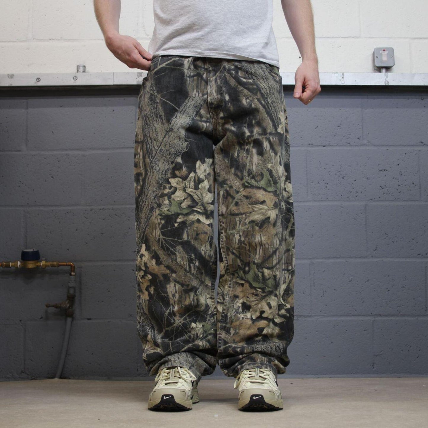 Baggy Realtree camo jeans wide leg khaki Loose wide leg denim Redhead camouflage hunting pants