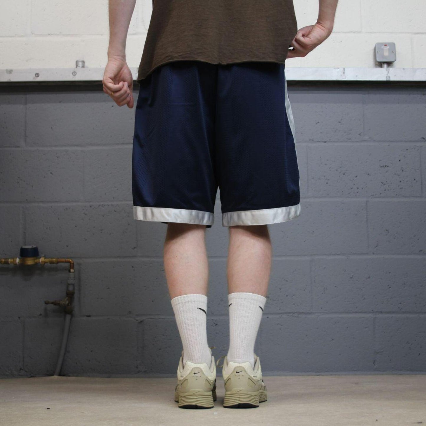 Nike sports shorts y2k loose navy Basketball style comfy floaty summer gym shorts