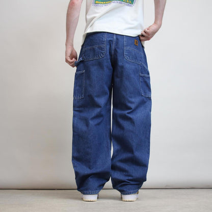 Vintage Carhartt carpenter jeans W33 L32 blue loose Dungaree fit denim work skate jeans