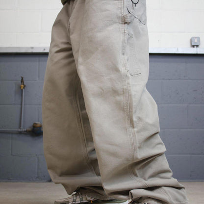 Vintage baggy Carhartt carpenter jeans stone 90s skater style W42L32 wide leg carpenters