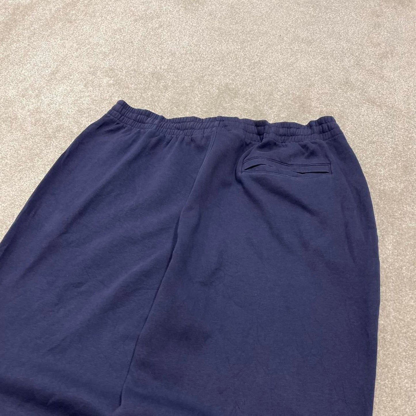 Y2k embroidered FILA sweatpants navy Loose joggers embroidered logo gym sweats