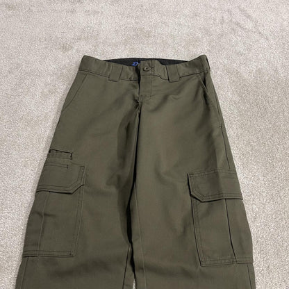 Dickies cargo pants y2k green Slim straight leg chino skater style trousers