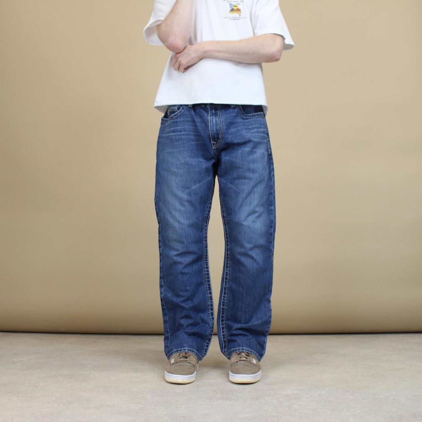 Blue Cinch embroidered jeans W38L30 denim bootcut Y2K style jeans