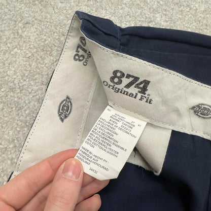 Dickies 874 skater work pants navy loose straight original fit chino style skate trousers