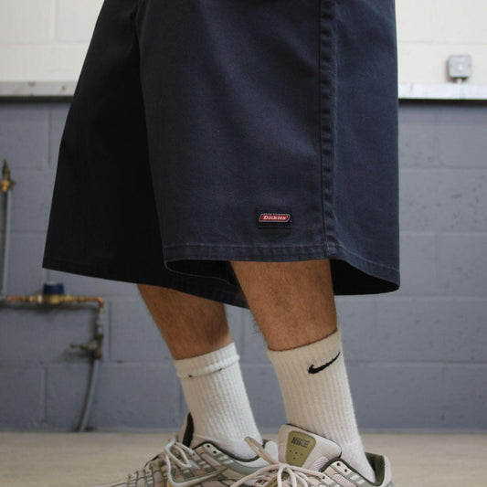 Dickies extra baggy shorts carpenter navy Twill chino skater style shorts wide long leg